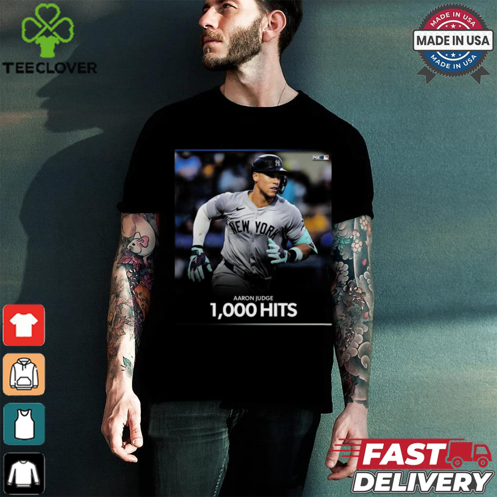 Design Aaron Judge 1000 Hits shirt Design Aaron Judge 1000 Hits shirt