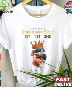 Design Aaron Judge AL Triple Crown Match 1st Hr 1st Rbi 2nd Avg shirt