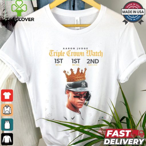 Design Aaron Judge AL Triple Crown Match 1st Hr 1st Rbi 2nd Avg shirt