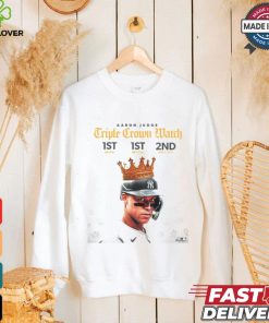Design Aaron Judge AL Triple Crown Match 1st Hr 1st Rbi 2nd Avg shirt