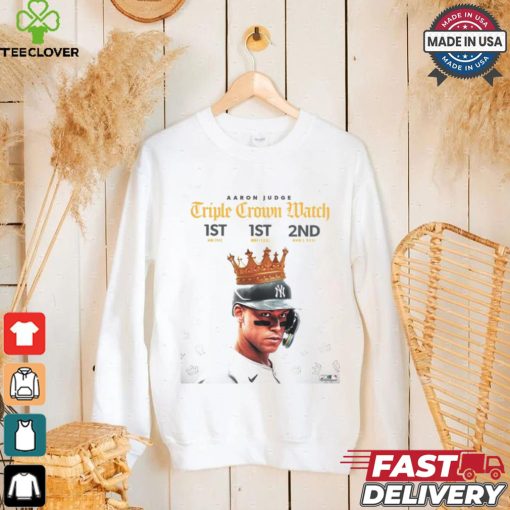 Design Aaron Judge AL Triple Crown Match 1st Hr 1st Rbi 2nd Avg shirt