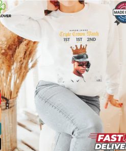 Design Aaron Judge AL Triple Crown Match 1st Hr 1st Rbi 2nd Avg shirt