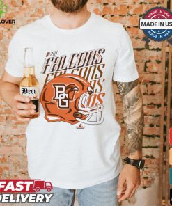 Design Bgsu Falcons Bowling Green University Football Helmet Fade Shirt