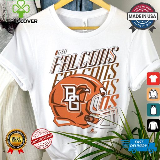 Design Bgsu Falcons Bowling Green University Football Helmet Fade Shirt