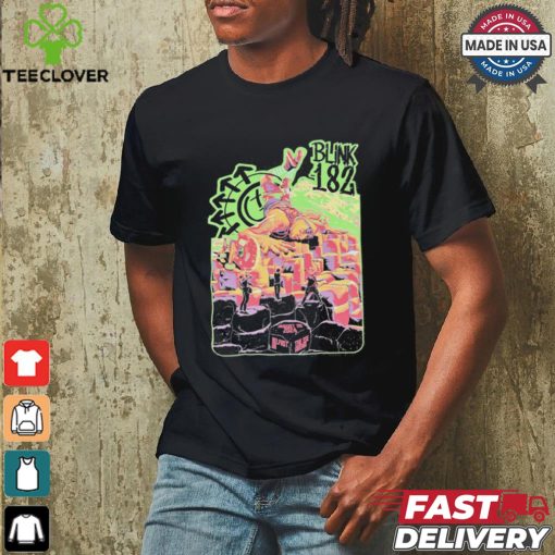 Design Blink 182 August 26 2024 Belfast UK The Sse Arena merch shirt
