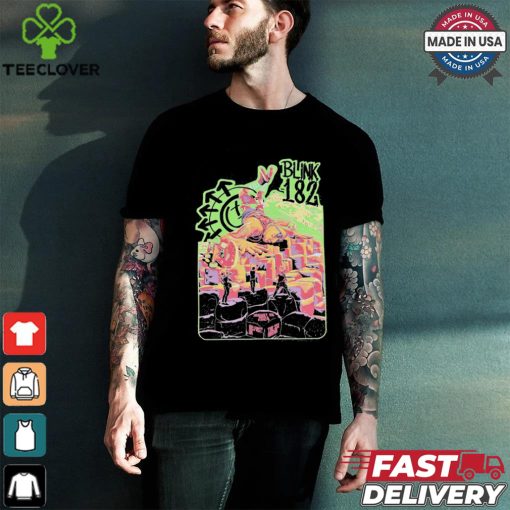 Design Blink 182 August 26 2024 Belfast UK The Sse Arena merch shirt