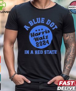 Design Blue Dot In A Red State Arkansas Vote Kamala Harris Walz 24 T Shirt