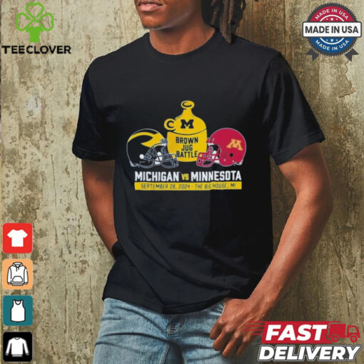 Design Brown Jug Battle Michigan Vs Minnesota 2024 Shirt