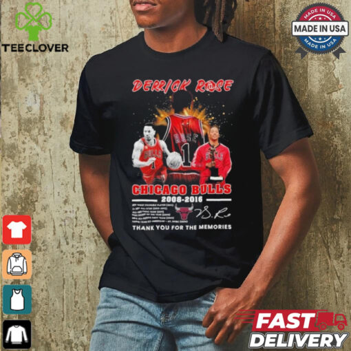 Design Chicago Bulls Derick Rose 2008 2016 Thank You For The Memories Signature Shirt