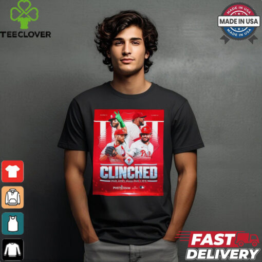 Design Clinched Philadelphia Phillies 2024 Postseason #RedOctober Shirt
