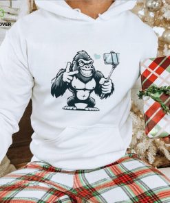 Design Copy Of Playful Gorilla Selfie Art Shirt