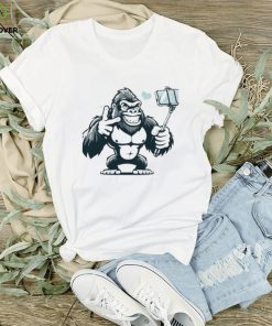 Design Copy Of Playful Gorilla Selfie Art Shirt