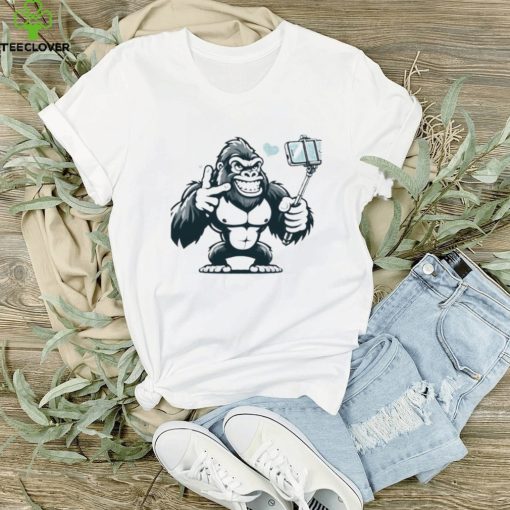 Design Copy Of Playful Gorilla Selfie Art Shirt