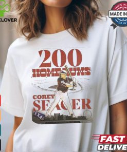Design Corey Seager Texas first left handed 200 Home Run MLB History shirt