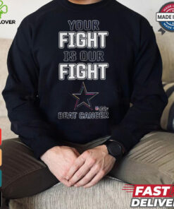 Design Dallas Cowboys Your Fight Is Our Fight Beat Cancer Shirt