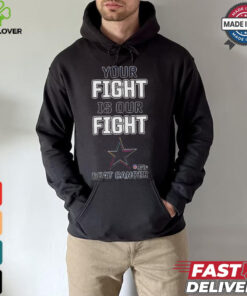 Design Dallas Cowboys Your Fight Is Our Fight Beat Cancer Shirt
