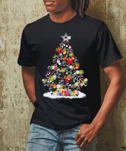 Design Dallas Cowboys logo pine tree merry christmas shirt