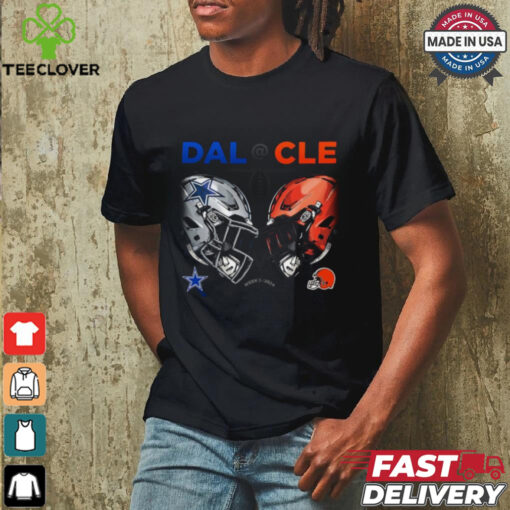 Design Dallas Cowboys vs. Cleveland Browns 2024 NFL Week 1 Matchup Shirt