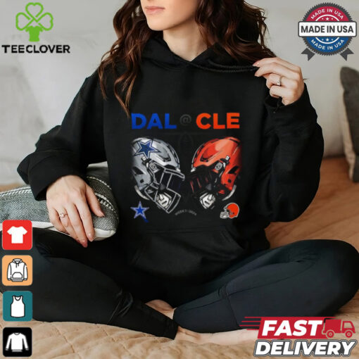Design Dallas Cowboys vs. Cleveland Browns 2024 NFL Week 1 Matchup Shirt
