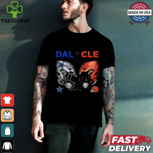 Design Dallas Cowboys vs. Cleveland Browns 2024 NFL Week 1 Matchup Shirt