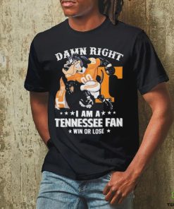 Design Damn right I’m a Tennessee volunteers fan shirt