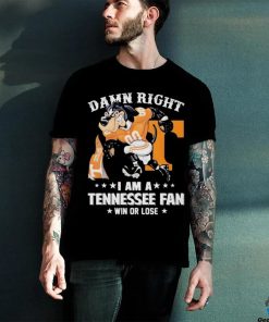 Design Damn right I’m a Tennessee volunteers fan shirt