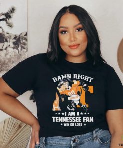 Design Damn right I’m a Tennessee volunteers fan shirt
