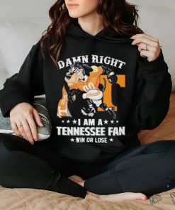Design Damn right I’m a Tennessee volunteers fan shirt