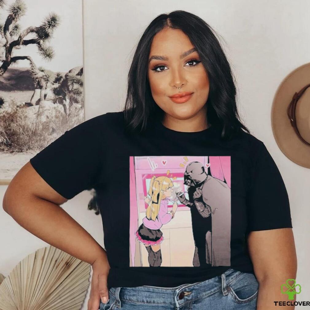 Design Darth Vader And Cute Girl Anime T Shirt Design Darth Vader And Cute Girl Anime T Shirt