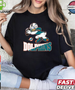 Design Donald Duck Newborn Miami Dolphins Shirt