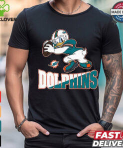 Design Donald Duck Newborn Miami Dolphins Shirt
