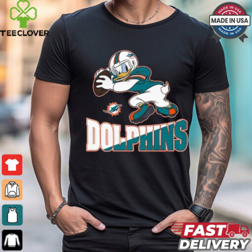 Design Donald Duck Newborn Miami Dolphins Shirt