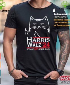 Design Funny Cat Harris Walz ’24 We Are Not Going Back Shirt