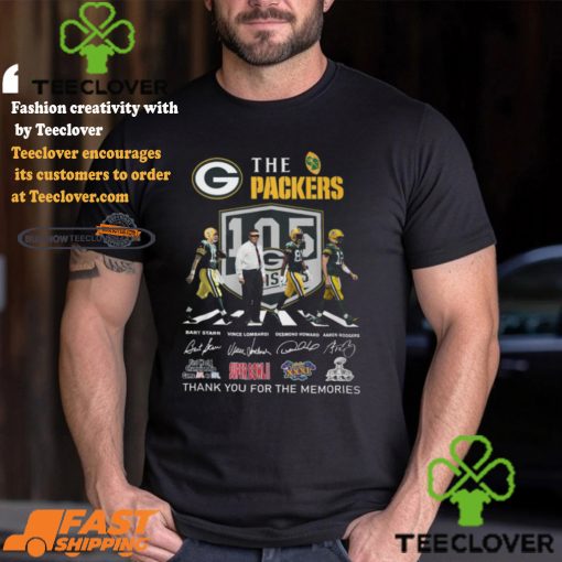 Design Green Bay Packers Thank Legends For All The Memories T Shirt