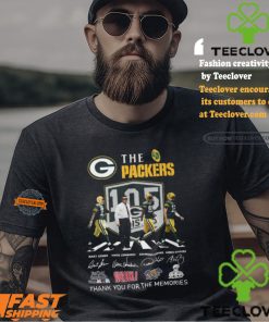 Design Green Bay Packers Thank Legends For All The Memories T Shirt