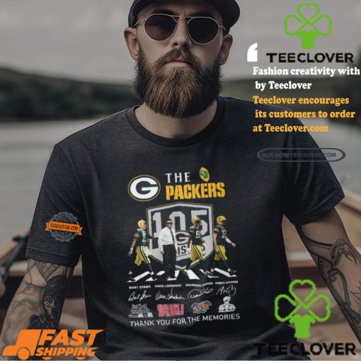 Design Green Bay Packers Thank Legends For All The Memories T Shirt
