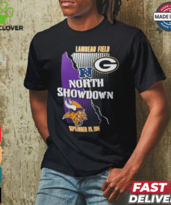 Design Green Bay Packers Vs Minnesota Vikings 9 29 North Showdown Match Up T Shirt Shirt