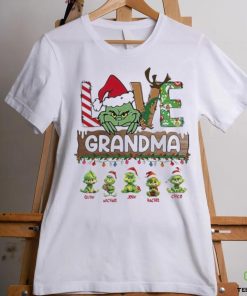 Design Grinch hat santa love Grandma baby Grinch’s merry christmas shirt