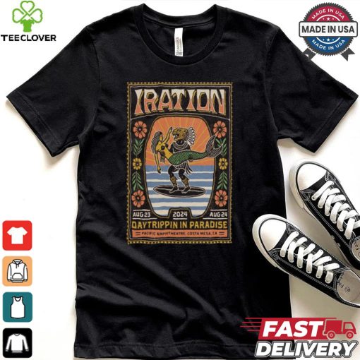 Design Iration August 23 24, 2024 Daytrippin In Paradise Pacific Amphitheatre, Costa Mesa, CA Poster Shirt