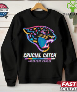 Design Jacksonville Jaguars 2024 Crucial Catch Intercept Cancer Awareness T Shirt