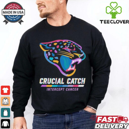 Design Jacksonville Jaguars 2024 Crucial Catch Intercept Cancer Awareness T Shirt