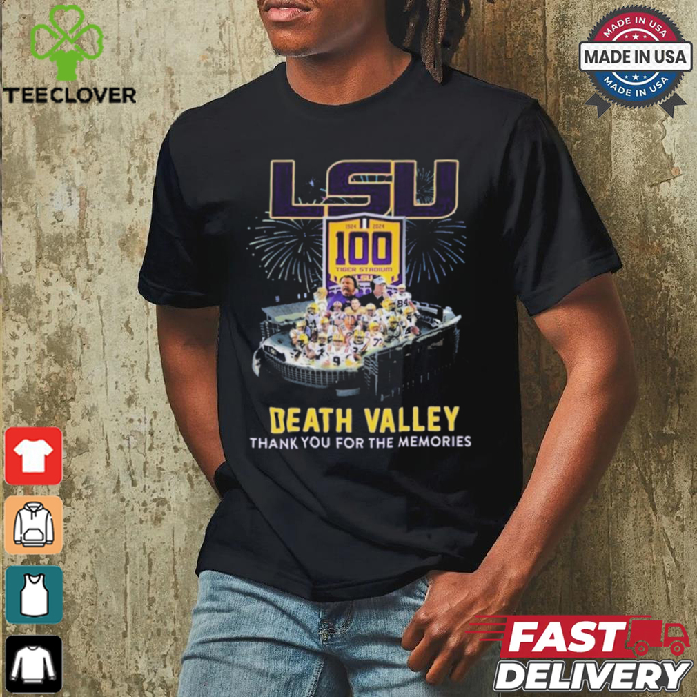 Design LSU Tigers 1924 2024 100 Years In Death Valley Thank You For The Memories T Shirt Design LSU Tigers 1924 2024 100 Years In Death Valley Thank You For The Memories T Shirt
