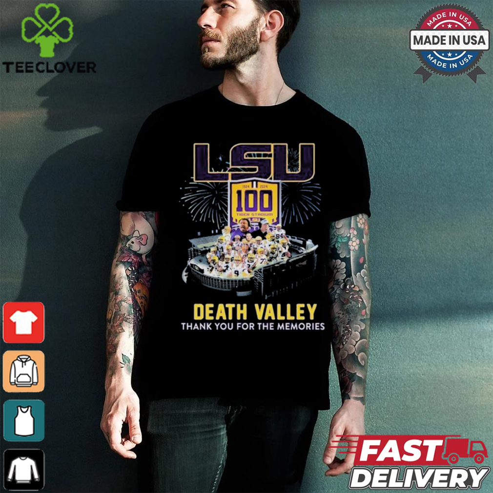 Design LSU Tigers 1924 2024 100 Years In Death Valley Thank You For The Memories T Shirt Design LSU Tigers 1924 2024 100 Years In Death Valley Thank You For The Memories T Shirt