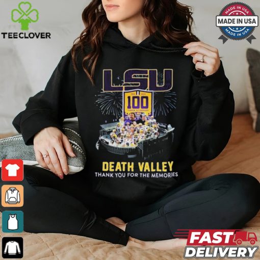 Design LSU Tigers 1924 2024 100 Years In Death Valley Thank You For The Memories T Shirt