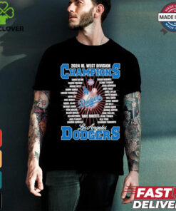 Design Los Angeles Dodgers 2024 NL West Division Champions Rosters Shirt