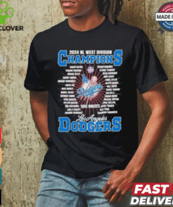 Design Los Angeles Dodgers 2024 NL West Division Champions Rosters Shirt