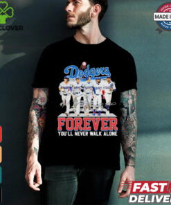 Design Los Angeles Dodgers Forever You’ll Never Walk Alone Signatures Shirt