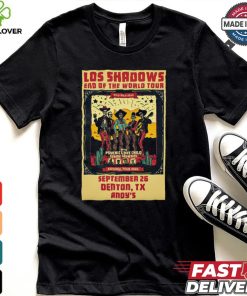 Design Los Shadows Sep 26 2024 Andy’s Bar In Denton TX Poster hoodie, sweater, longsleeve, shirt v-neck, t-shirt