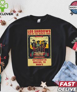 Design Los Shadows Sep 26 2024 Andy’s Bar In Denton TX Poster hoodie, sweater, longsleeve, shirt v-neck, t-shirt