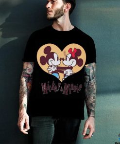 Design Mickey And Minnie Heart T Shirt